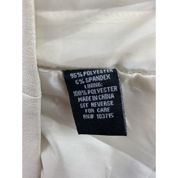 Sharagano Dress Womens 10 Sleeveless Orange/Tan colorblock Career Office NEW - Picture 4 of 6